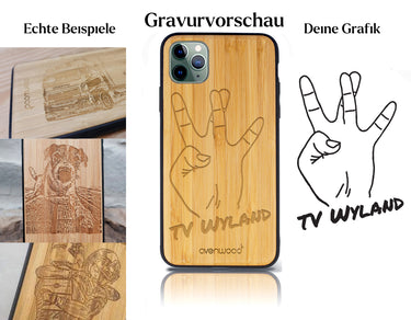 INDIVIDUELL iPhone 11 Pro Max Bambus-Kunststoff
